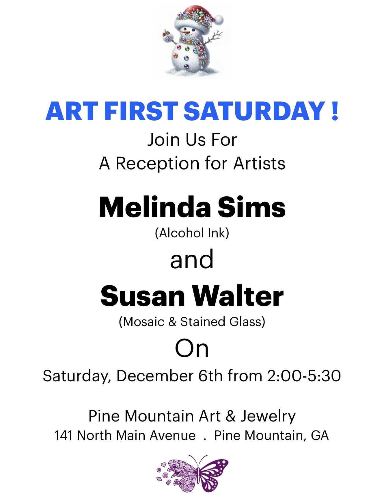 Art First Saturday Dec 2025