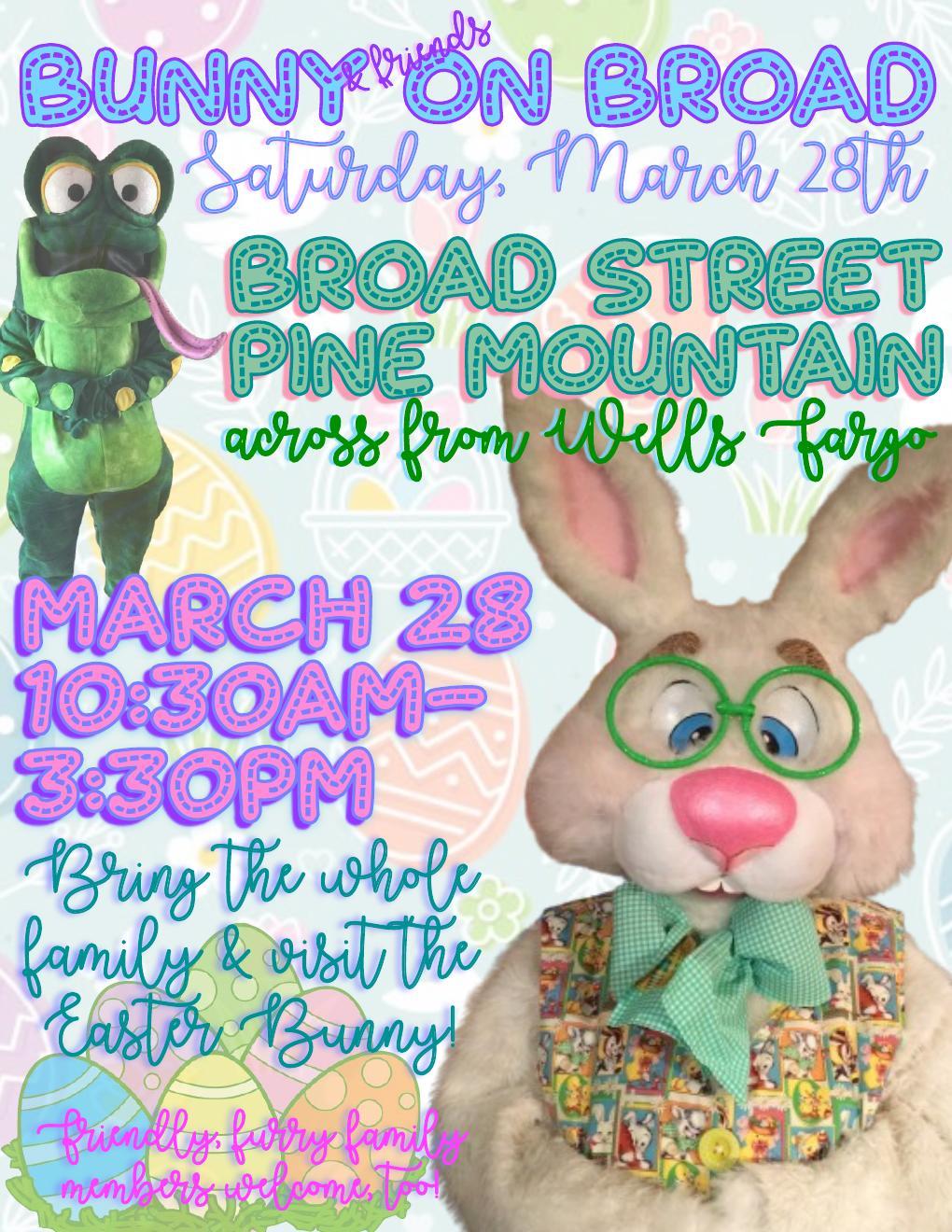 Bunny & Friends on Broad in Downtown Pine Mountain, Georgia